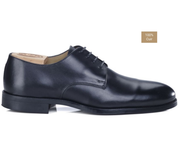 Derbies homme Noir semelle gomme - DOVER II CLASSIC GOMME