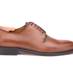 Richelieu homme Châtaigne Patiné semelle cuir - CHINGFORD