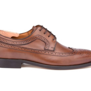 Derbies homme Châtaigne Patiné semelle cuir - TURNFORD