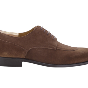 Derbies homme velours havane semelle cuir - PADDINGTON