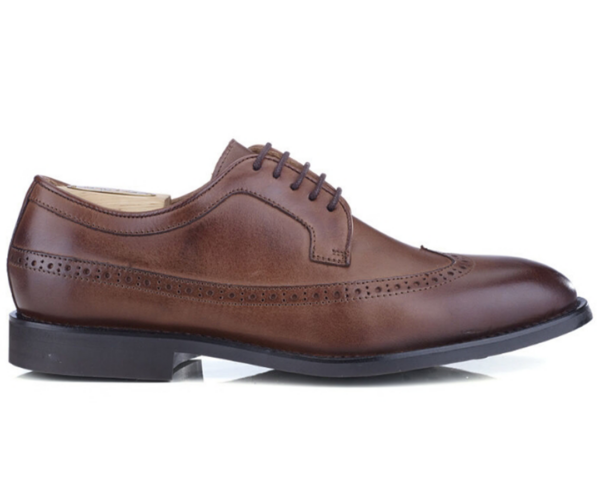 Derbies homme cuir Chocolat patiné - BESFORD GOMME CITY