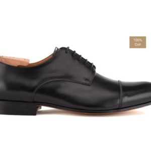 Derbies homme Noir semelle cuir - DURRINGTON