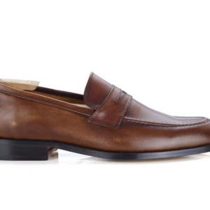 Mocassin cuir homme Cognac Patiné - DIXTON