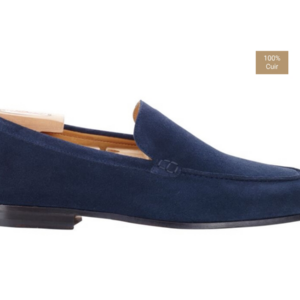 Mocassin homme Velours Navy - BACENO