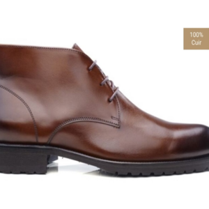 Desert boots homme Cognac patiné - WARWICK