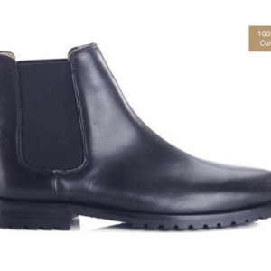 Chelsea boots semelle gomme avec talon bottier Noir - BENTFIELD GOMME