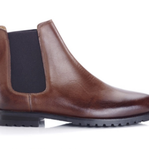 Chelsea boots semelle gomme avec talon bottier Chocolat - BENTFIELD GOMME