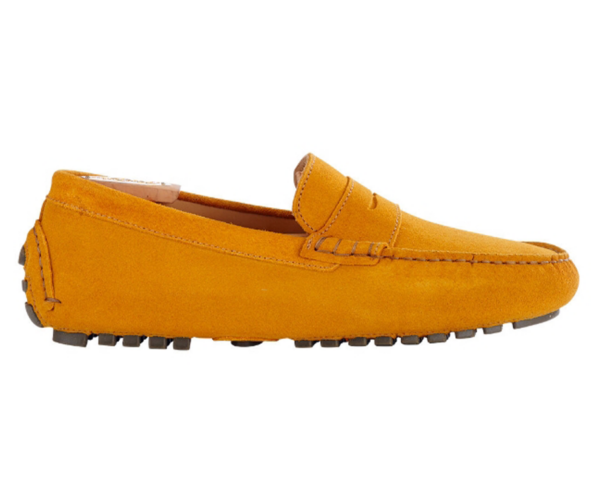 Mocassin été homme Velours Jaune soleil - FERGUSON Mocassin driver