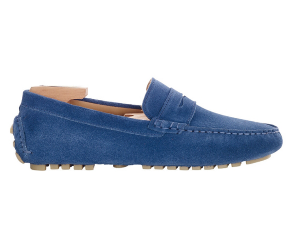 Mocassin été homme Velours Bleu Indigo - FERGUSON Mocassin driver