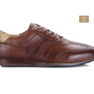 Sneakers homme Chocolat patiné - BOCKARA