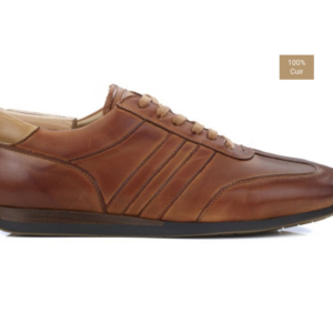 Sneakers homme Cognac patiné - BOCKARA