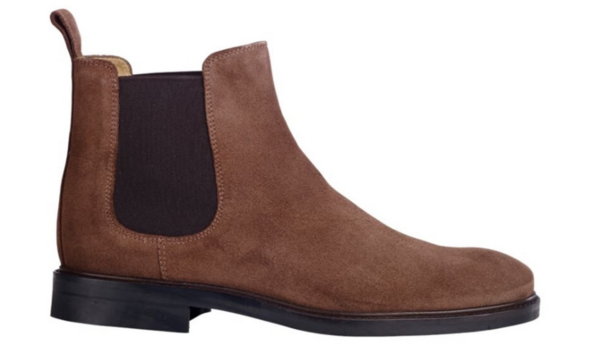 Chelsea boots cuir homme Velours brun clair - FANGLER GOMME CITY II