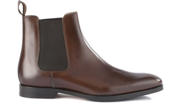 Chelsea boots cuir homme Chocolat Patiné - BERGAME PATIN