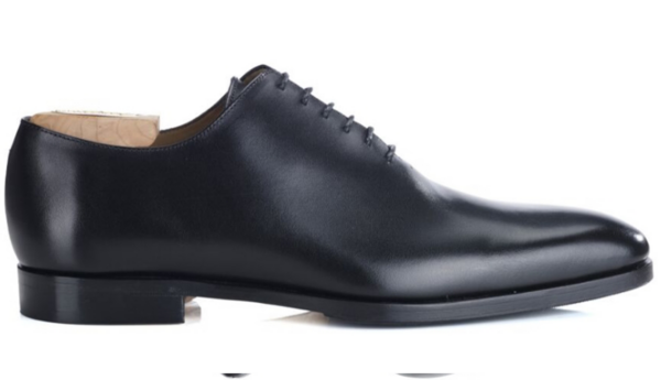 Richelieu homme Noir semelle cuir avec patin - BELLAGIO PATIN