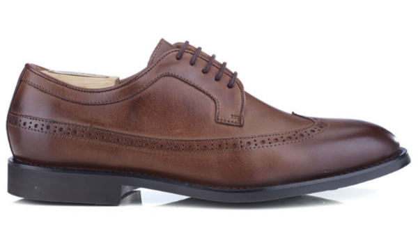 Derbies homme cuir Chocolat patiné - BESFORD GOMME CITY