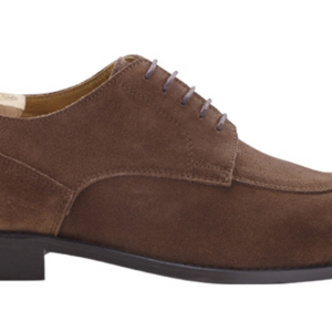 Derbies homme velours havane semelle cuir - PADDINGTON