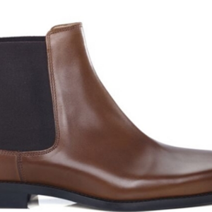 Boots cuir homme Châtaigne Patiné - BERGAME GOMME VILLE