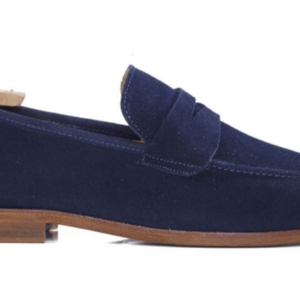 Mocassin homme cuir Velours Marine - DERVIO