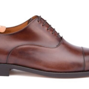 Richelieu homme Chocolat patiné semelle cuir - WINFORD