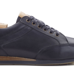 Sneakers homme cuir Noir Patiné - BELBARA