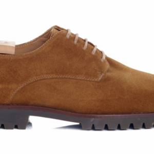Derbies homme Velours Chamois semelle gomme crantée - BUSHEY GOMME