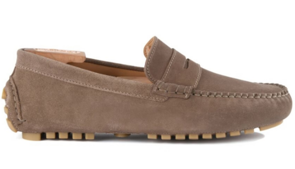 Mocassin été Velours taupe - BISCAYNE Mocassin driver
