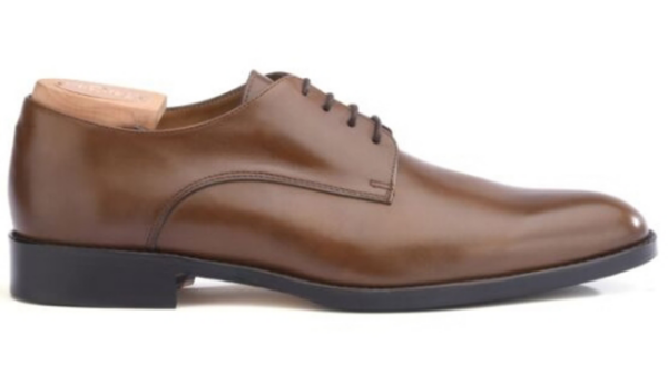 Derbies homme Châtaigne semelle cuir avec patin - PHILIP II PATIN