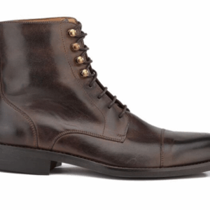 Derby boots homme à lacets Chocolat patiné - ENFIELD II GOMME CITY