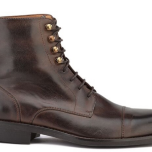 Derby boots homme à lacets Chocolat patiné - ENFIELD II GOMME CITY