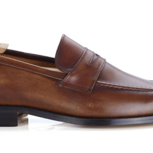 Mocassin cuir homme Cognac Patiné - DIXTON