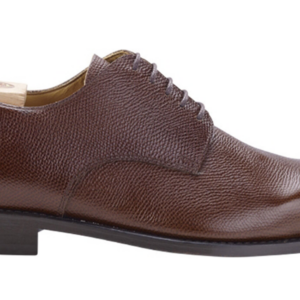 Derbies homme Châtaigne grainé semelle cuir - DOVER