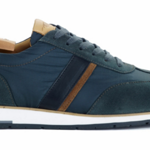 Sneakers homme Velours Vert et Chamois - MELINGA