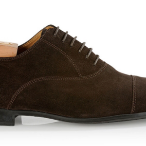 Richelieu homme Velours Brun semelle gomme - LENNOX GOMME URBAN