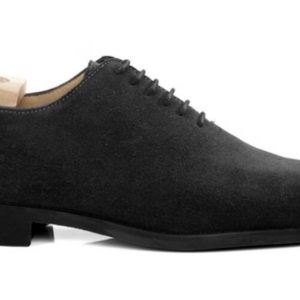Richelieu Velours Noir semelle gomme - PETER GOMME VILLE