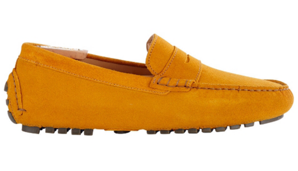 Mocassin été homme Velours Jaune soleil - FERGUSON Mocassin driver