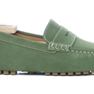 Mocassin été homme Velours Vert - FERGUSON Mocassin driver