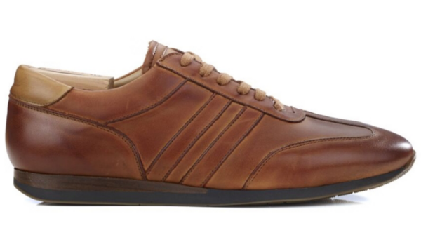 Sneakers homme Cognac patiné - BOCKARA