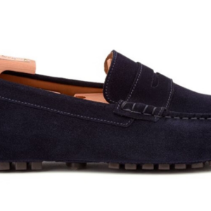 Mocassin été homme cuir Velours Marine - FERGUSON Mocassin driver
