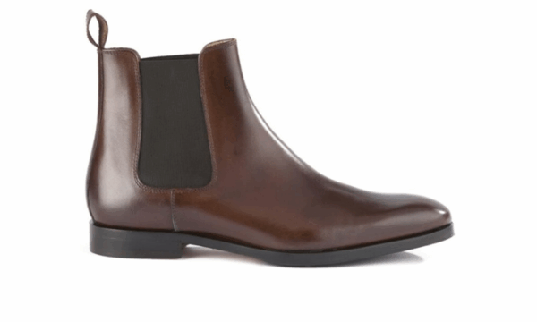 Chelsea boots cuir homme Chocolat Patiné - BERGAME PATIN