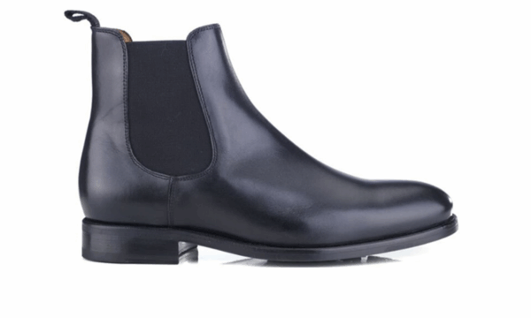 Chelsea boots cuir homme Noir - ALDERTON GOMME