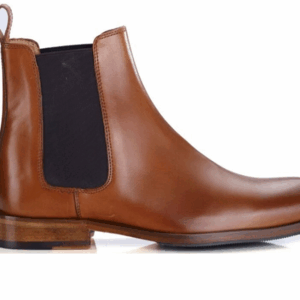 Chelsea boots homme Cognac Patiné - DAWSON II PATIN