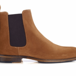 Chelsea boots homme Velours Cognac - DAWSON II PATIN