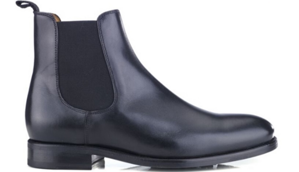 Chelsea boots cuir homme Noir - ALDERTON GOMME