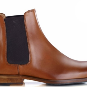 Chelsea boots homme Cognac Patiné - DAWSON II PATIN