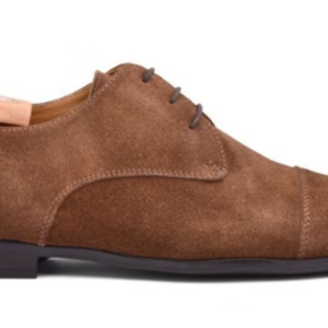 Derbies homme Velours Havane semelle gomme - DERNOX GOMME URBAN