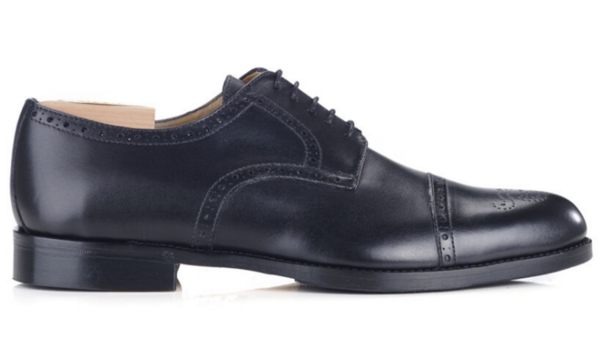 Derbies homme Noir semelle cuir avec patin - BALDERTON PATIN