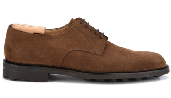 Derbies homme Velours Havane semelle gomme - DOVER GOMME CITY II
