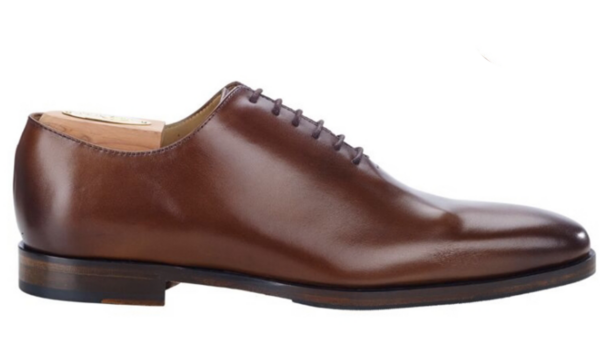 Richelieu homme Châtaigne Patiné semelle cuir avec patin - BELLAGIO PATIN