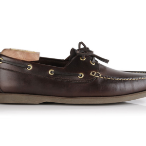 Chaussures bateau homme cuir Marron Foncé - TRAWLER