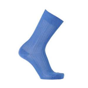 Chaussettes ville homme fil d’Écosse Bleu moyen